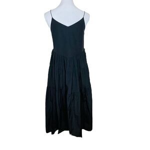 Neroli Black Tiered Maxi Dress size 36 Small